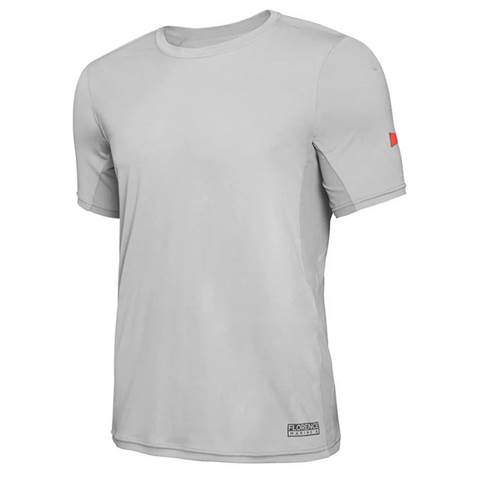 Florence Marine X S/S UPF Shirt - Light Grey-Rash Vests & Thermal Vests-troggs.com