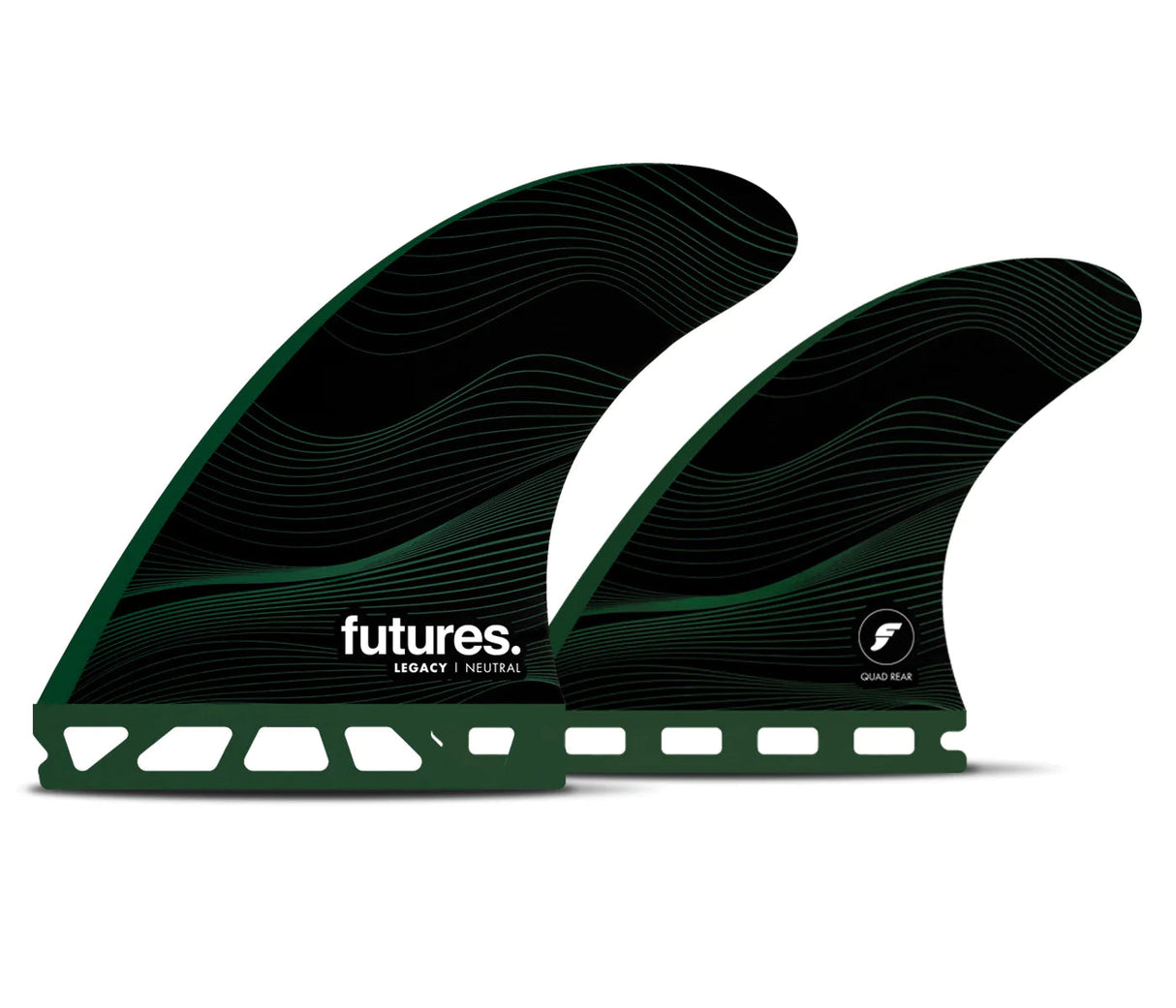 Futures F8 Legacy Neutral Honeycomb Quad Fins - Large-Surfboard Accessories-troggs.com