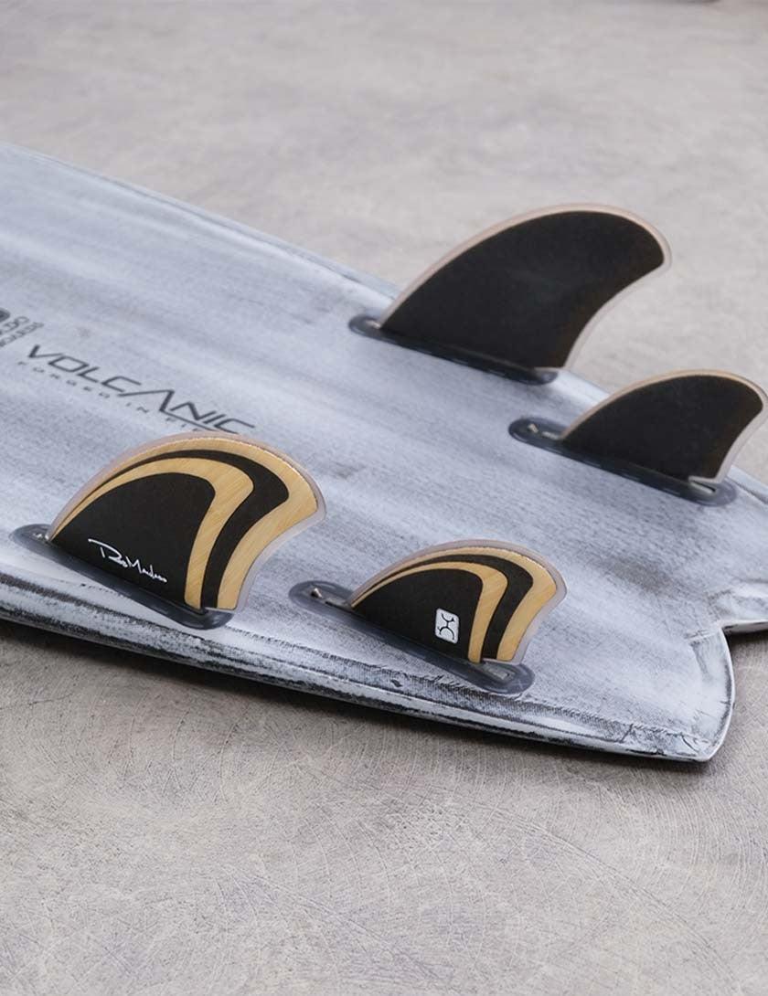 Futures Machado Seaside Quad Fin Single Tab - Bamboo/ Black-Surfboard Accessories-troggs.com