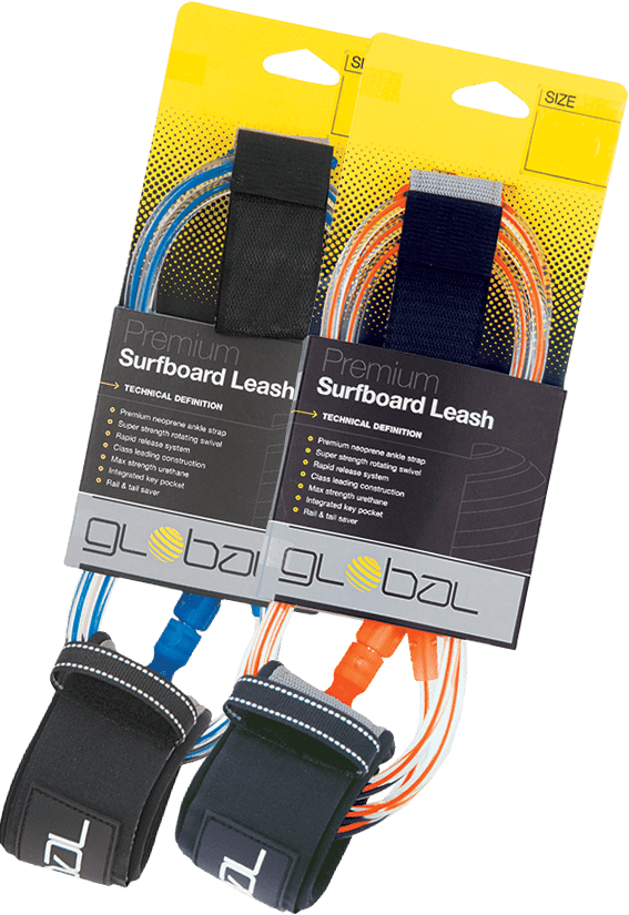 Global 7ft Leash-Surfboard Accessories-troggs.com