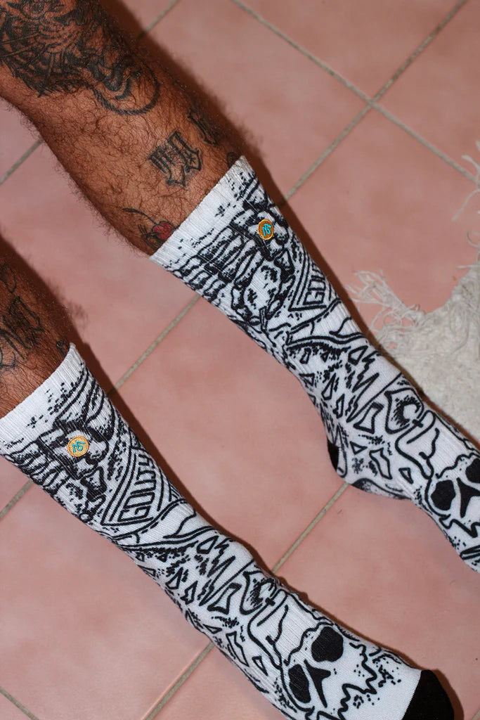 Mennie Brand LIT Crew Socks