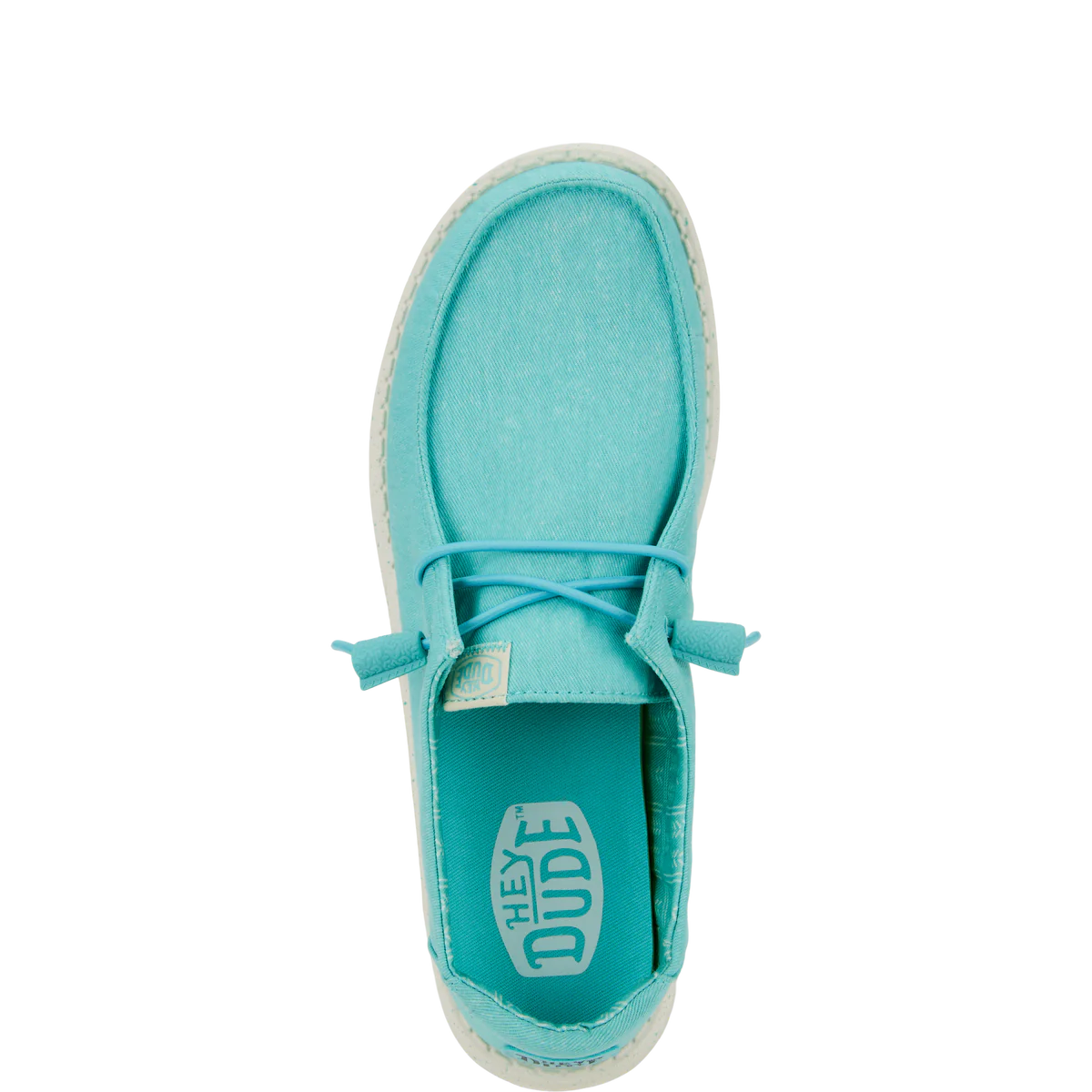 HEYDUDE Wendy Canvas Shoe - Turquoise-Footwear-troggs.com