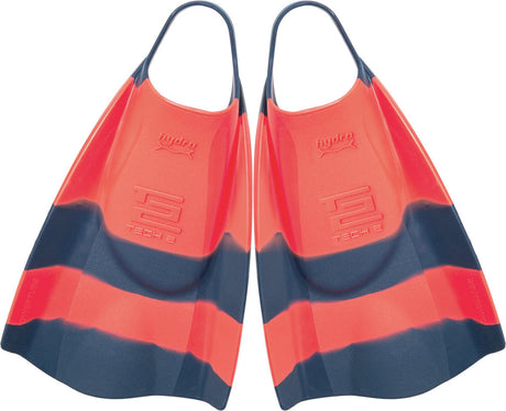 Hydro Tech 2 Swim Fins - Tang/Navy-Swim & Snorkel Accessories-troggs.com