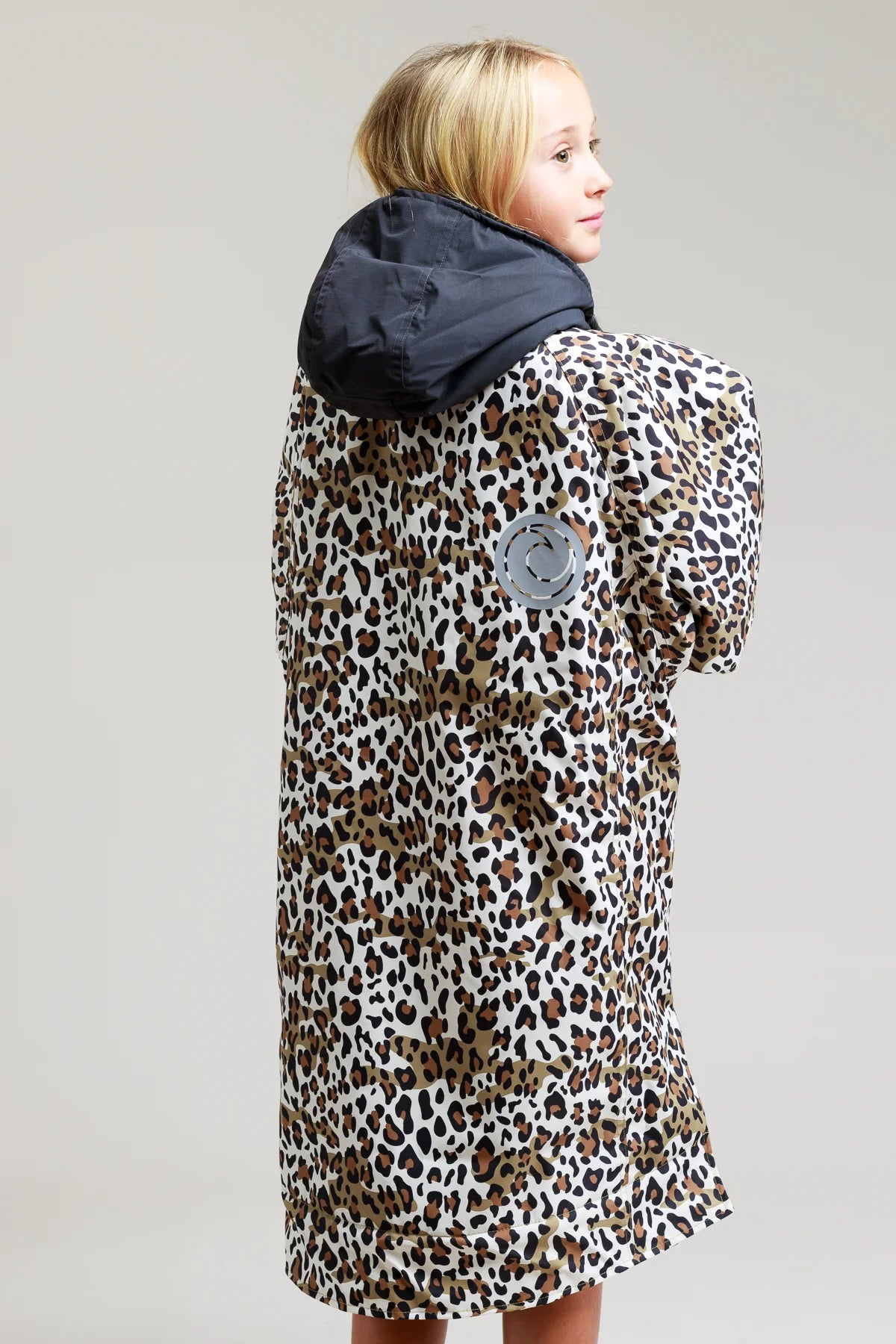 White Water Kids Hard Shell Changing Robe - Leopard Print