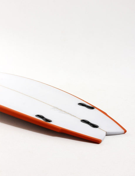 Lost Mark Richards California Twin 5ft 11 Surfboard FCS 2 - Orange Rails-Hardboards-troggs.com