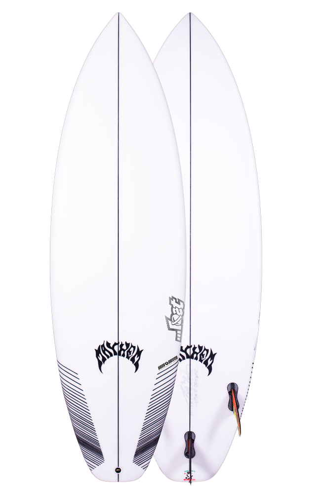 Lost Uber Driver 5ft 11 Surfboard 5 Fin Futures - White-Hardboards-troggs.com