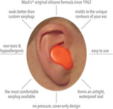 Macks Silicone Ear Plugs Kids - 6 Pairs-Ear Plugs-troggs.com