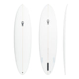 Mark Phipps One Bad Egg 7'0 Surfboard - White-Surfboards-troggs.com