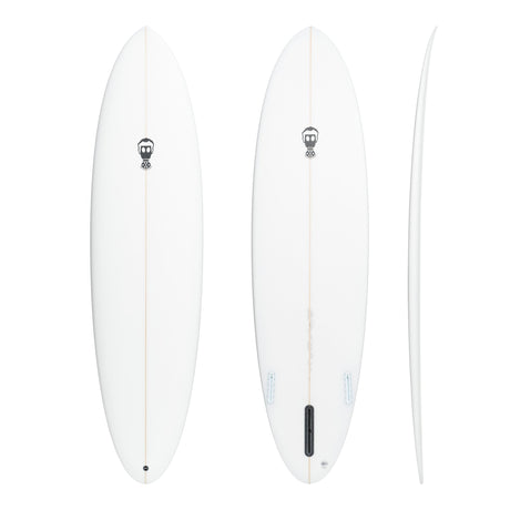 Mark Phipps One Bad Egg 7'0 Surfboard - White-Surfboards-troggs.com