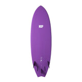 NSP Elements HDT Fish Surfboard Futures - Purple-Hardboards-troggs.com