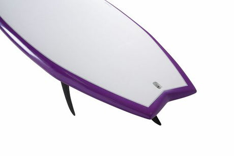 NSP Elements HDT Fish Surfboard Futures - Purple-Hardboards-troggs.com