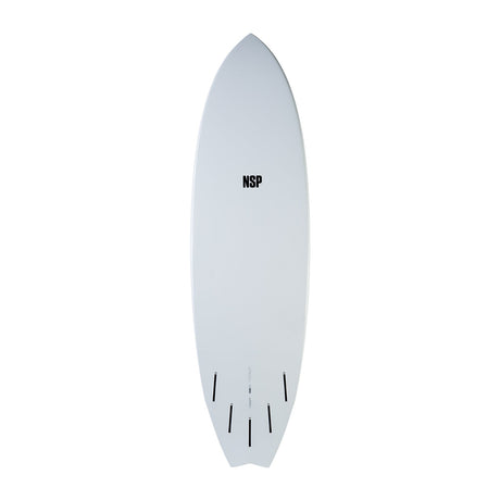 NSP Elements HDT Fish Surfboard Futures - White-Hardboards-troggs.com