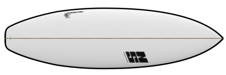 Nigel Semmens Neutron 6ft Surfboard Futures - Yellow Rails-Hardboards-troggs.com