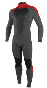 O'Neill Junior Epic 5/4 Wetsuit - Graphite/Smoke/Red-Kids Wetsuits-troggs.com