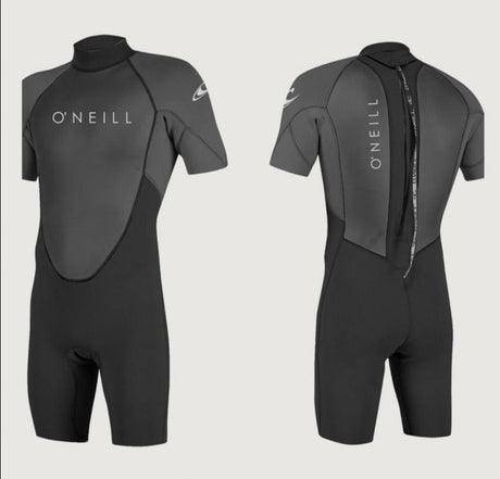 O'Neill Reactor 2 2mm Shortie - Black/Graphite-Wetsuits-troggs.com