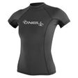 O'Neill Womens Basic Skins L/S Rash Vest - Black-Rash Vests & Thermal Vests-troggs.com
