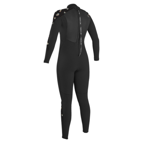 O'Neill Womens Epic 5/4 Wetsuit - Black/Cindy Daisy-Womens Wetsuits-troggs.com