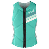 O'Neill Womens Slasher Comp Impact Vest - Opal/Mirage Tropical-Buoyancy Aids-troggs.com