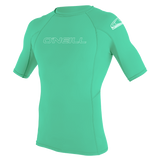 O'Neill Youth Basic Skins S/S Rash Vest-Rash Vests & Thermal Vests-troggs.com