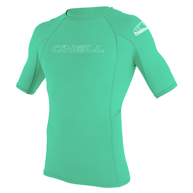 O'Neill Youth Basic Skins S/S Rash Vest-Rash Vests & Thermal Vests-troggs.com