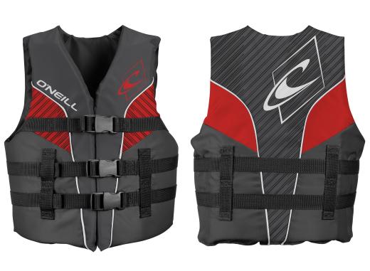 O'Neill Youth Superlite Buoyancy Aid - Smoke/Graphite/Red/White-Buoyancy Aids-troggs.com