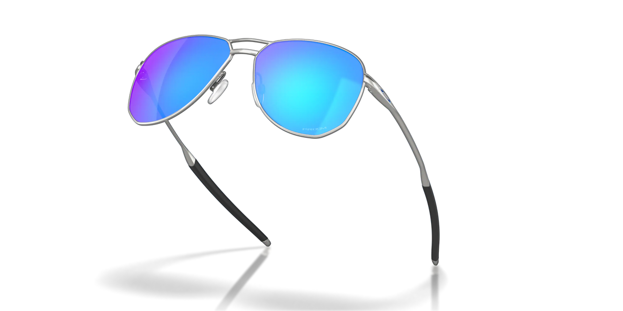 Oakley Contrail - Satin Chrome Frame with Prizm Sapphire Lens-Sunglasses-troggs.com