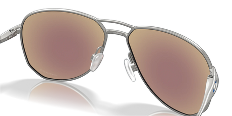 Oakley Contrail - Satin Chrome Frame with Prizm Sapphire Lens-Sunglasses-troggs.com