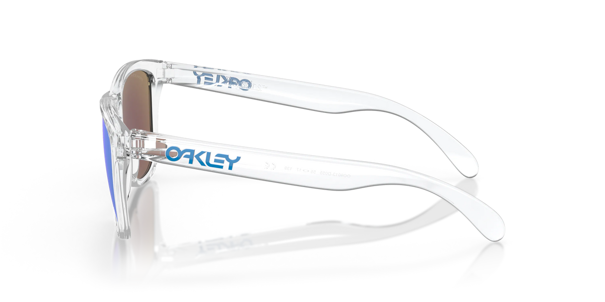 Oakley Frogskins - Crystal Clear Frame with Prizm Sapphire Lens-Sunglasses-troggs.com