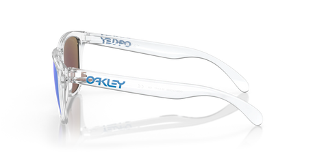 Oakley Frogskins - Crystal Clear Frame with Prizm Sapphire Lens-Sunglasses-troggs.com