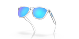 Oakley Frogskins - Crystal Clear Frame with Prizm Sapphire Lens-Sunglasses-troggs.com