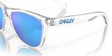 Oakley Frogskins - Crystal Clear Frame with Prizm Sapphire Lens-Sunglasses-troggs.com