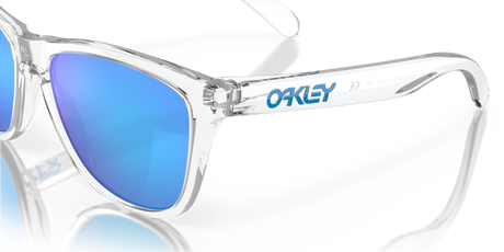 Oakley Frogskins - Crystal Clear Frame with Prizm Sapphire Lens-Sunglasses-troggs.com