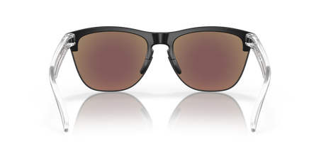 Oakley Frogskins Lite - Matte Black/Matte Clear Frame with Prizm Sapphire Lens-Sunglasses-troggs.com