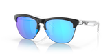 Oakley Frogskins Lite - Matte Black/Matte Clear Frame with Prizm Sapphire Lens-Sunglasses-troggs.com