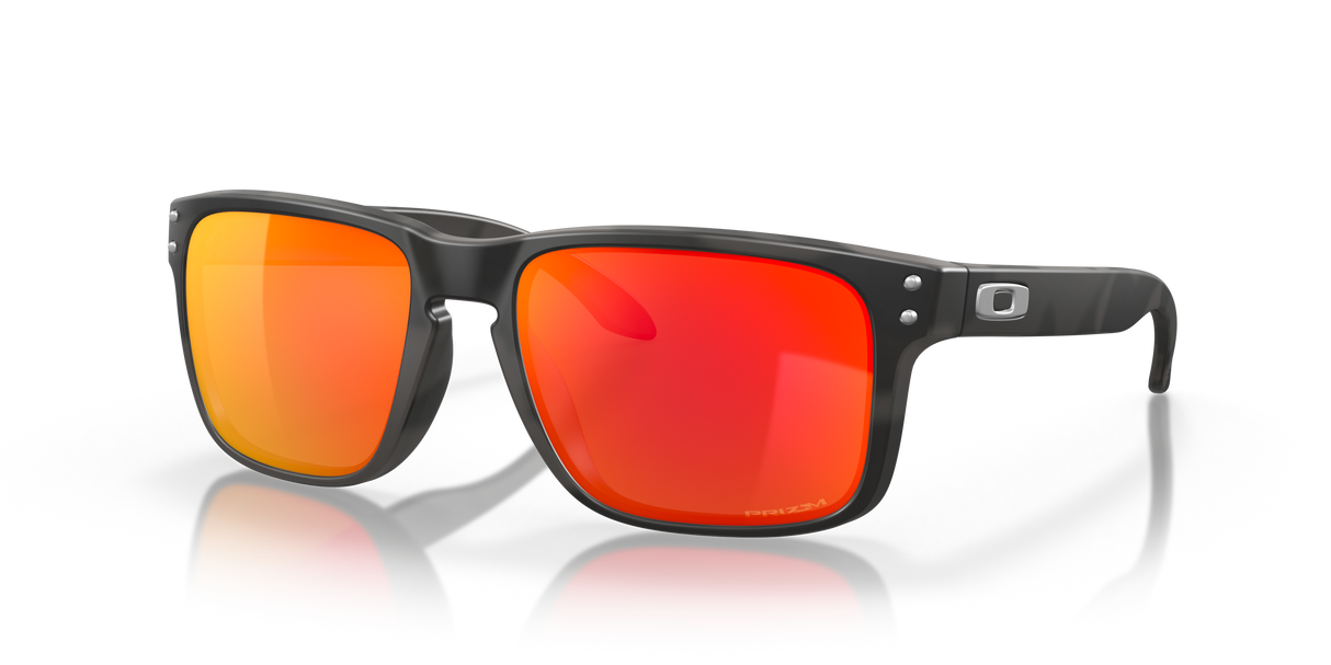 Oakley Holbrook - Matte Black Camo Frame with Prizm Ruby Lens-Sunglasses-troggs.com