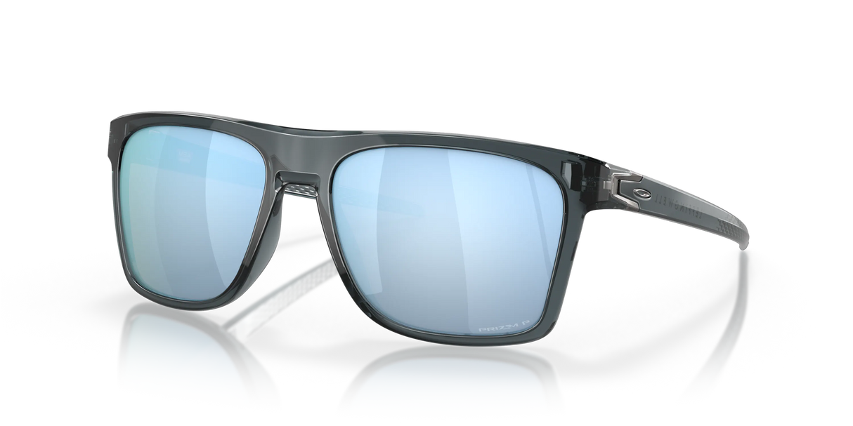 Oakley Leffingwell - Crystal Black Frame with Prizm Deep Water Polarized Lens-Sunglasses-troggs.com