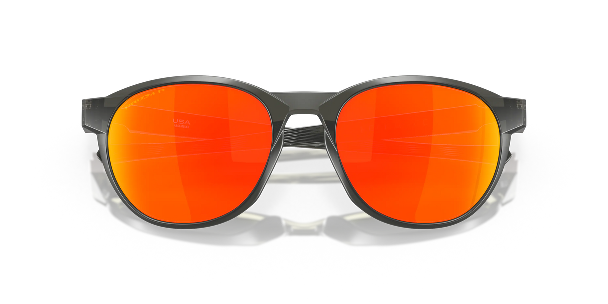 Oakley Reedmace - Matte Grey Smoke Frame with Prizm Ruby Polarized Lens-Sunglasses-troggs.com