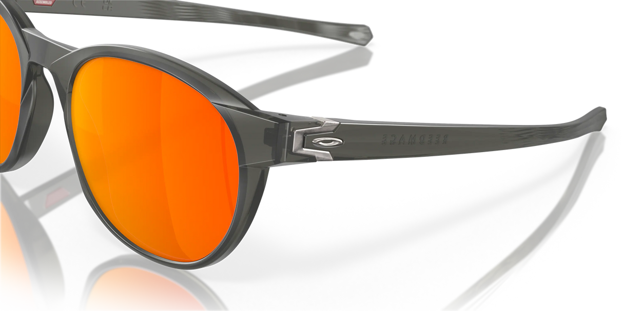 Oakley Reedmace - Matte Grey Smoke Frame with Prizm Ruby Polarized Lens-Sunglasses-troggs.com