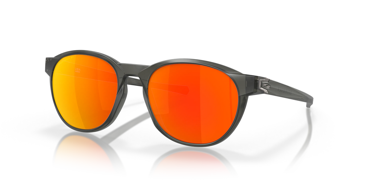 Oakley Reedmace - Matte Grey Smoke Frame with Prizm Ruby Polarized Lens-Sunglasses-troggs.com