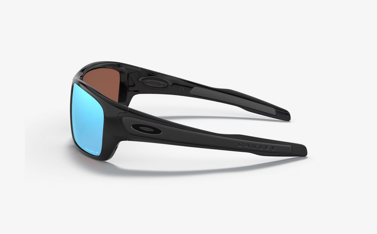 Oakley Turbine - Polished Black Frame with Prizm Deep Water Polarized Lens-Sunglasses-troggs.com