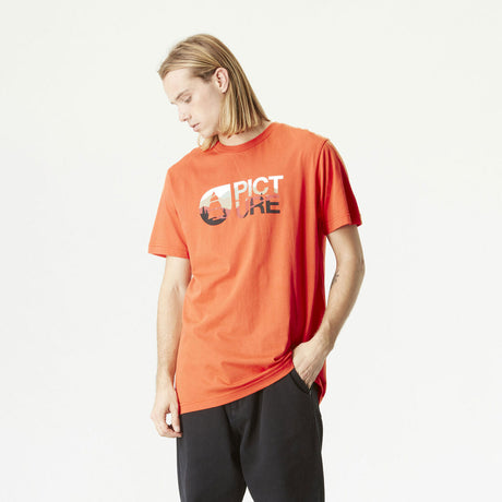 Picture Basement Nald T-Shirt - Orange Rust-Mens Clothing-troggs.com