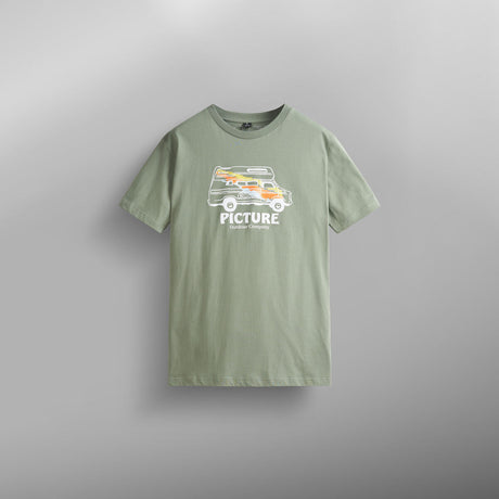 Picture Custom Van T-Shirt - Green Spray-Mens Clothing-troggs.com