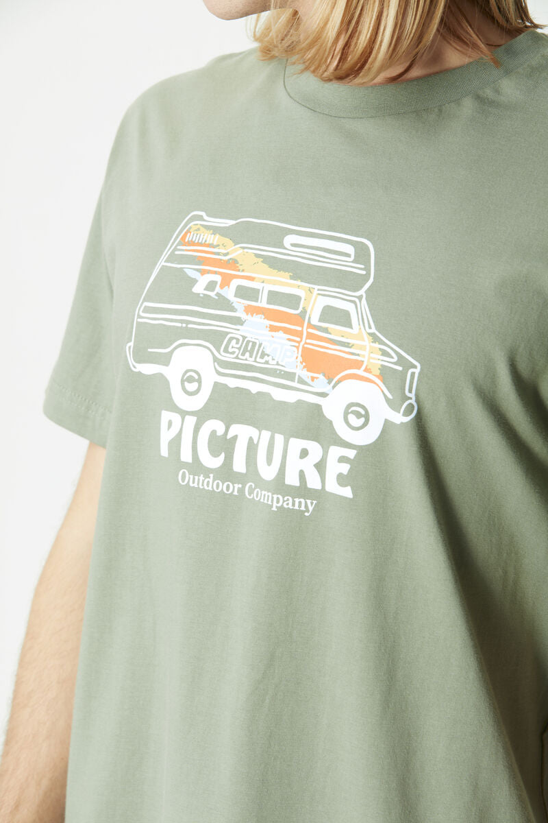 Picture Custom Van T-Shirt - Green Spray-Mens Clothing-troggs.com