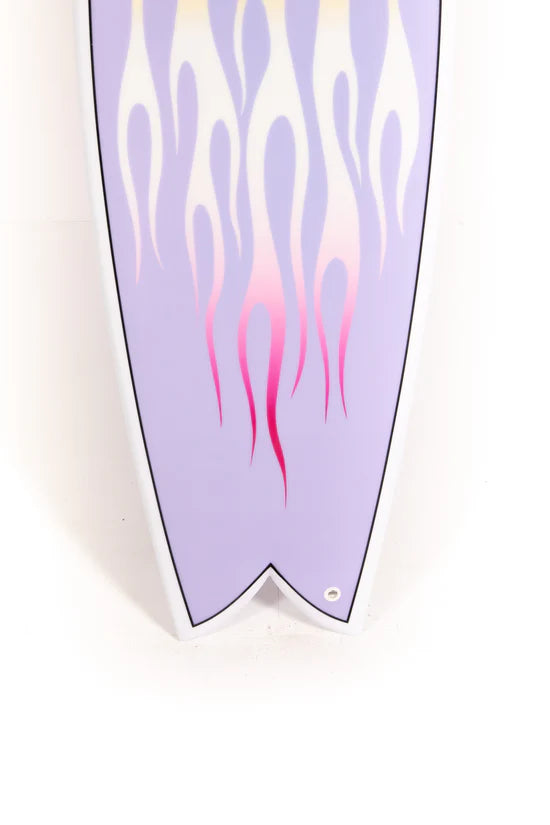 Indio Endurance Dab Fish Surfboard - Fire