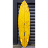 Pukas Lady Twin 7'2 Surfboard Futures - Orange Swirl