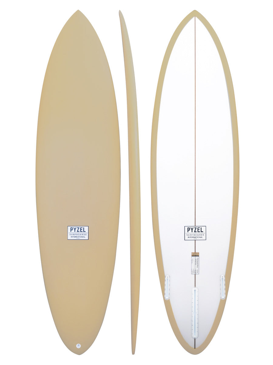 Pyzel Mid Length Crisis Surfboard Futures - Spray Tan-Hardboards-troggs.com