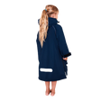 Red Original Change Jacket Kids Half-Zip Long Sleeve - Navy-Changing Robes-troggs.com