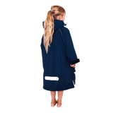 Red Original Change Jacket Kids Half-Zip Long Sleeve - Navy-Changing Robes-troggs.com