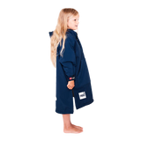 Red Original Change Jacket Kids Half-Zip Long Sleeve - Navy-Changing Robes-troggs.com