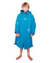 Red Original Pro Change Jacket Kids Long Sleeve - Marine-Changing Robes-troggs.com